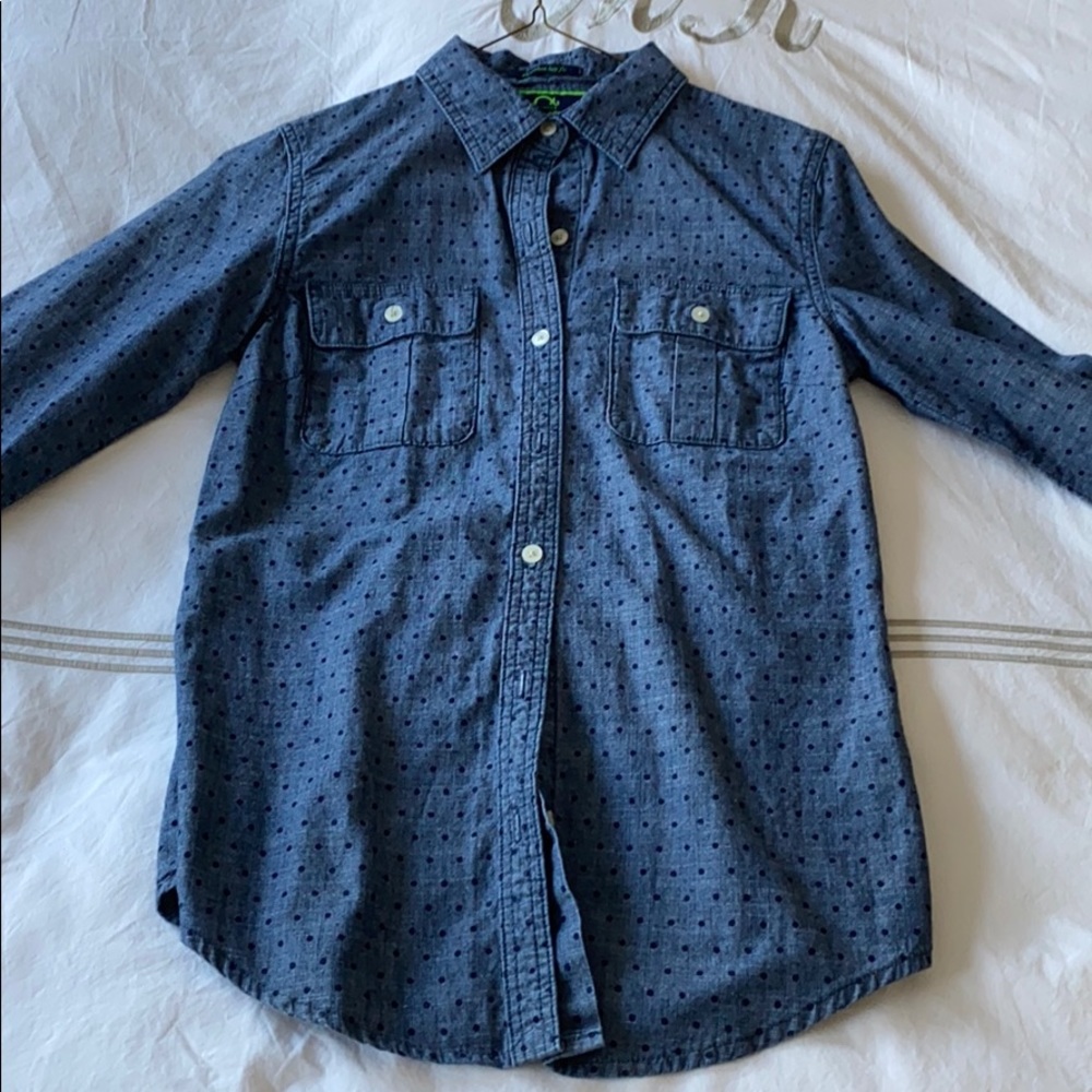 Denim button down